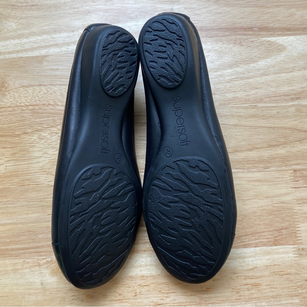 DIANA FERRARI SUPERSOFT 'Embark' Black Leather Ballet Flats Flat Shoes Size 8 C - Picture 6 of 11